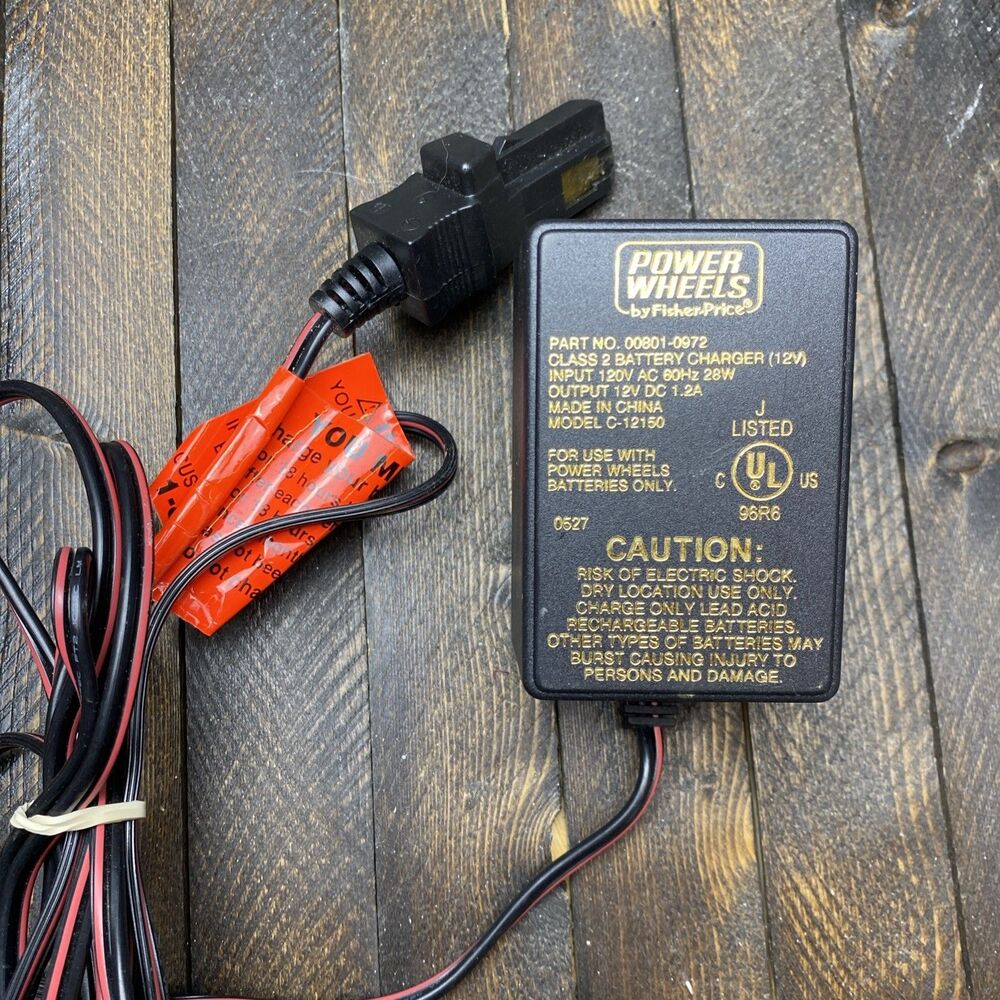 Fisher-Price Power Wheels Model C-12150 12 V Class 2 Battery Charger 00801-0972